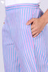 Cambric Cotton Block Printed Pants With Elasticated Waist Band